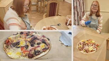 Pizza making for Manchester care home Residents
